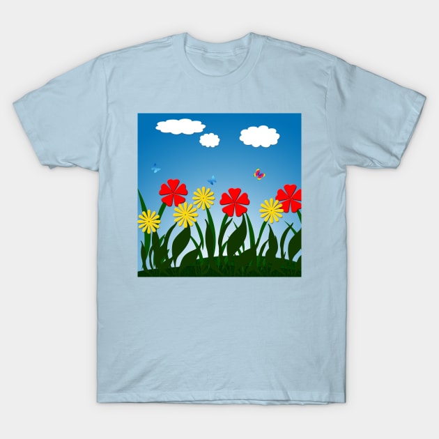 Naive nature scene T-Shirt by Gaspar Avila